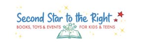 logo of second star to the right bookstore
